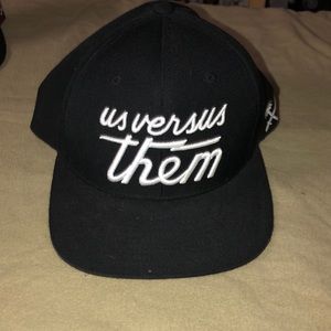 Men’s us versus them snapback